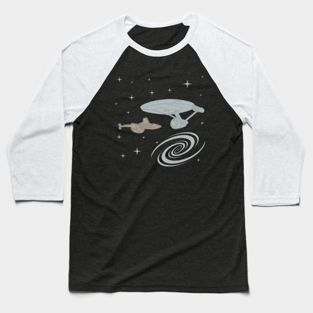 Space Seed V2 Baseball T-Shirt by PopCultureShirts